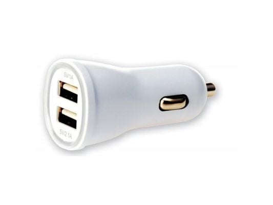 Techly USB - Auto 5V/1A/2.1A, Automaattinen, Savukkeensytytin, 5 V, 2.1 A, Valkoinen