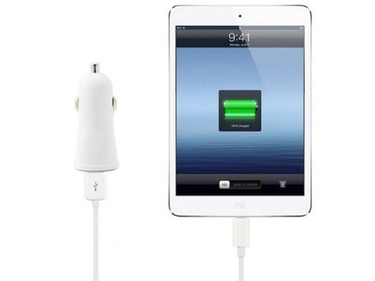 Techly USB - Auto 5V/1A/2.1A, Automaattinen, Savukkeensytytin, 5 V, 2.1 A, Valkoinen