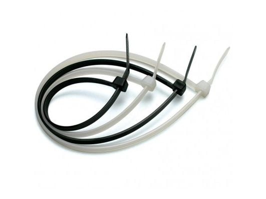 Techly 200 x 2.5mm, Nailon, Musta, 3 - 50 mm, CE, UL, RoHS, Reach, ISO 9001, 200 mm, 2,5 mm