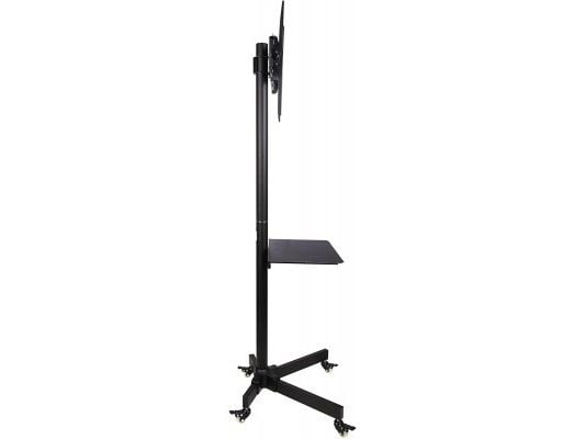 Techly Cart - for flatpanel / AV-utstyr - Svart - Skjermstørrelse: 58,4-139,7 cm (23 tommer-55 tommer)