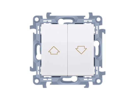 Kontakt-Simon CZW1.01/11, Plast, Vit, IP20, IP44, 250 V, 10 A, 77 mm