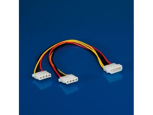 ROLINE 11.03.1005, Molex (4-pin), 2 x Molex (4-pin), 0,3 m, Hankjønn, Hunkjønn, Sort, Rød, Hvit, Gult