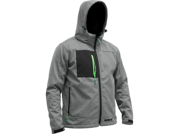 Dedra softshelljakke med hette str. S 96% polyester + 4% elastan (BH61KS-S)