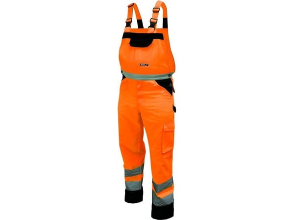 Dedra refleks hage-bukser/overalls, str. M, oransje