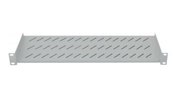 Intellinet 19" Cantilever Shelf, 1U, 2-Point Front Mount, 150mm Depth, Max 25kg, Grey, Three Year Warranty - Rack-hylle - grå, RAL 7035 - 1U - 19"