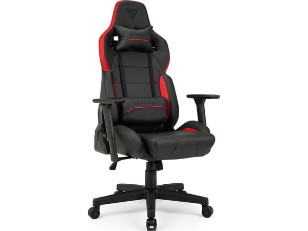 Sense7 Sentinel pelituoli, musta ja punainen