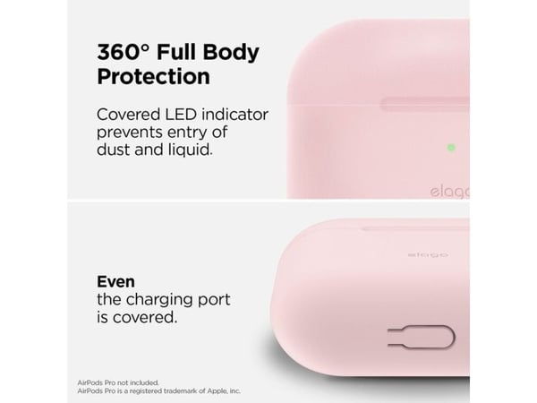 elago AirPods Pro Original Case, Etui, Silikon, Rosa