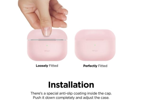 elago AirPods Pro Original Case, Etui, Silikon, Rosa