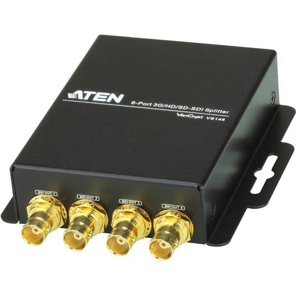 ATEN VanCryst VS146 3G/HD/SD-SDI-jakaja – videonjakaja – 6 x SDI – pöytämalli