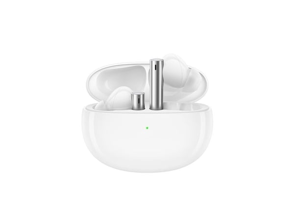 Realme Buds Air 3 - True wireless-hodetelefoner med mikrofon - i øret - Bluetooth - aktiv støydemping - galaksehvit