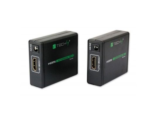 Techly IDATA EXT-E70, 1920 x 1080 piksler, AV-sender og -mottaker, 60 m, 3D, Sort, HDCP