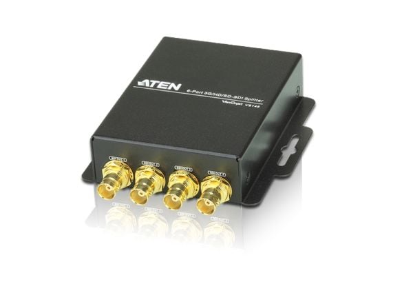 ATEN VanCryst VS146 3G/HD/SD-SDI-jakaja – videonjakaja – 6 x SDI – pöytämalli