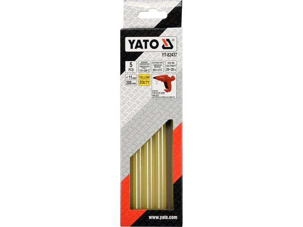 Yato limstifter 11 mm x 200 mm gul 5 stk. YT-82437