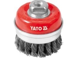 Yato YT-4768, Førpoleringsbørste, 11000 RPM, 7,5 cm, Rød, Rustfritt stål