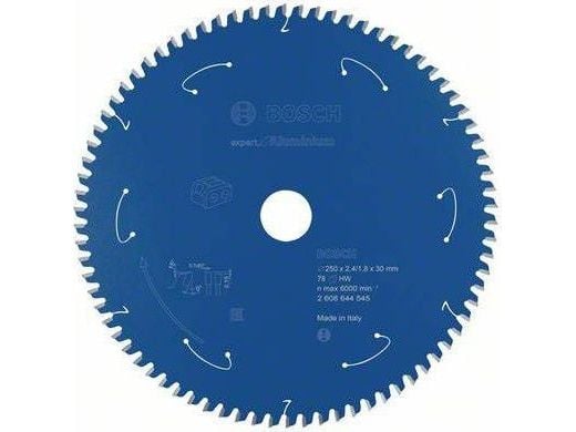 Bosch RUNDSAVKL EX ACCU ALU 250X30X2,4/1,8X78T Bosch RUNDSAVKL EX ACCU ALU 250X30X2,4/1,8X78T