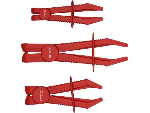 Yato YT-08403 slangeklemmepassasje-tang 90° vinklet 155-220 mm 3 stk
