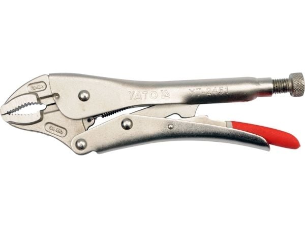 Yato YT-2451, Låsetang, Rød, Sølv, 250 mm, 625 g