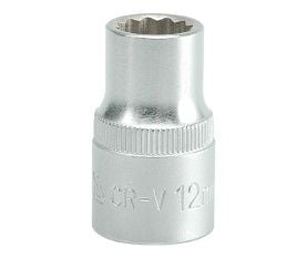 Yato YT-1274, Sokkel, 1/2", metrinen, 1 hoved(er), 12 mm, Krom-vanadium-stål