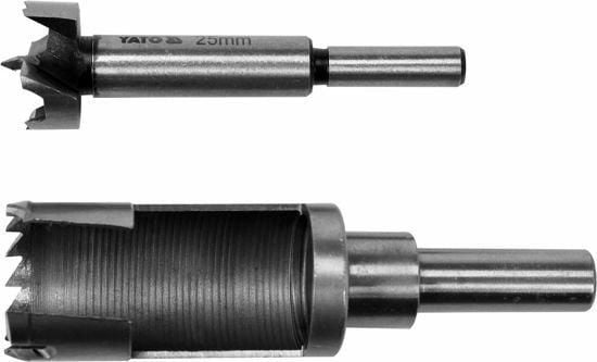 Yato YT-33832, Single/enkelt, Drill, Tre, Kull stål, Sylindrisk Skaft, 2,5 cm