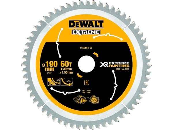 DeWALT ?DT99564-QZ, 19 cm, 3 cm, 7000 RPM, DeWALT, 280 g, 1 kpl