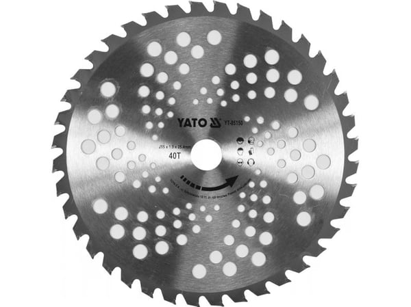 YATO TCT skive for kutting 255 mm 25,4 mm