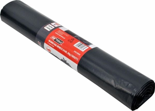 AWTOOLS søppelsekker 240 l 35 µ 10 stk