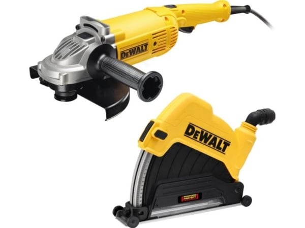 DEWALT vinkelslip 230mm/2200W DWE492GK med skydd för betonskärning