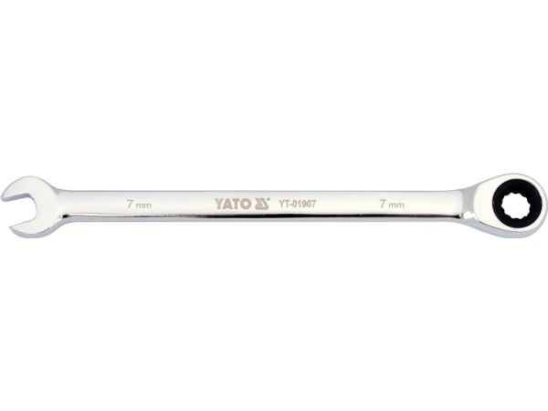 Yato YT-01907, 7 mm, Sølv, Kromvanadiumstål, 5°, 18 mm, 1 stykker