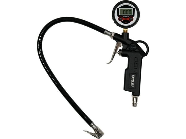 YATO PUMPPAUSPISTOOLI, JOSSA ON DIGITAALINEN LCD- PAINEMITTARI 23702