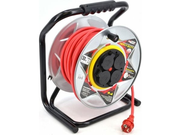 AWTOOLS HEAVY DUTY 50m 3x1,5 mm 16A / 3680W / IP44 METALLI HEAVY DUTY VASTAANOTTAJA