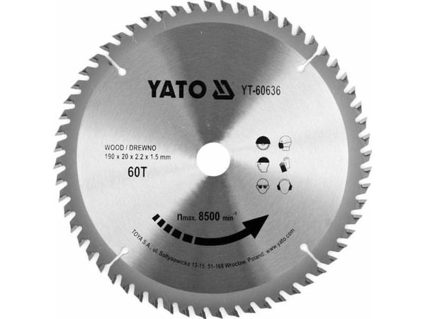 Yato YATO SAW SHIELD.WID. 190 * 60 * 20 60636 YT-60636