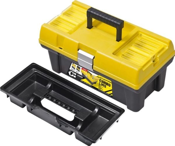 STING 16" PROFI CARBO KASSE, GULT LOKK, 415 x 226 x 200 mm