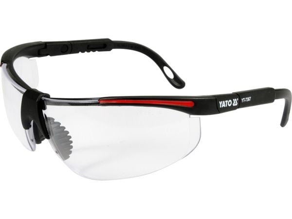 Yato YT-7367, Vernebriller, Alle kjønn, Sort, Gjennomsiktig, Nylon, Polykarbonat