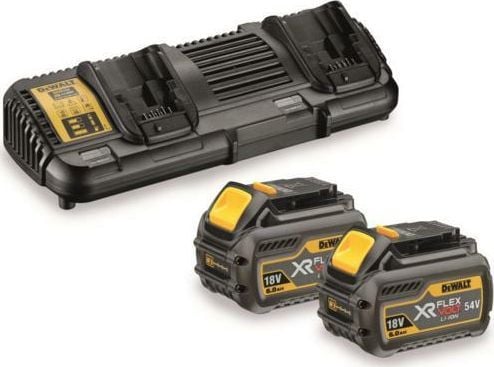 DeWALT DCB132T2-QW, Akku- ja laturisetti, Litiumioni (Li-Ion), 4 ah, 18 V, DeWalt, Musta, Keltainen