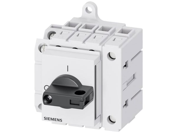Lastdelkontakt svart 4-polet 16 mm² 63 A 1x sluttkontakt, 1x brytekontakt 690 V/AC Siemens 3LD34301TL11