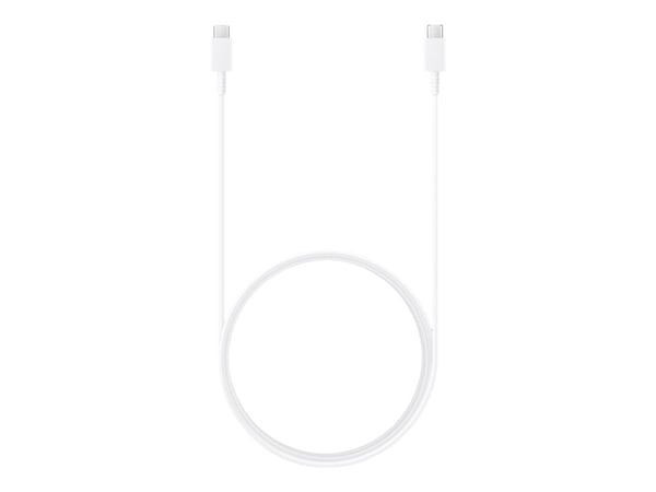 Samsung EP-DX310 - USB-kabel - USB-C (hann) til USB-C (hann) - USB 2.0 - 3 A - 1.8 m - hvit