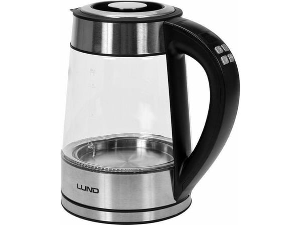 LED-glaselektrisk vattenkokare 1,7 L temperaturkontroll