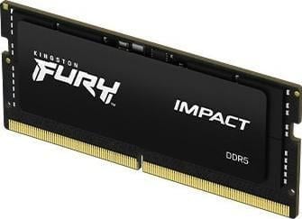 Kingston FURY Impact - DDR5 - modul - 8 GB - SO DIMM 262-pin - 4800 MHz / PC5-38400 - CL38 - 1.1 V - ikke-bufret - on-die ECC