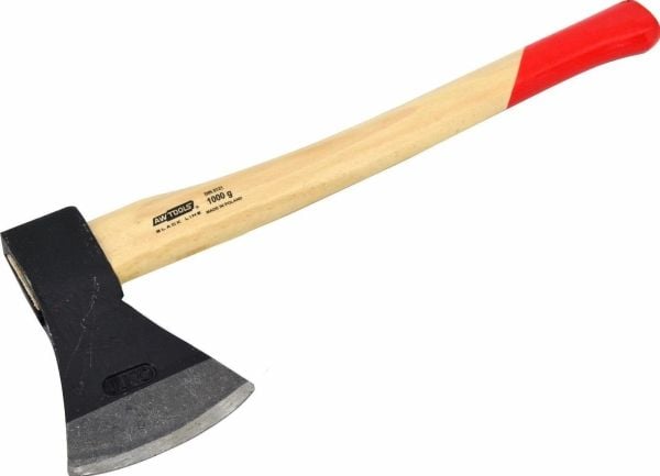 AW-Tools øks 1,0kg treskaft svart LINE