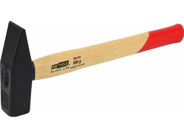 AW-Tools AWTOOLS slegge 0,8 kg med trehåndtak sort LINE