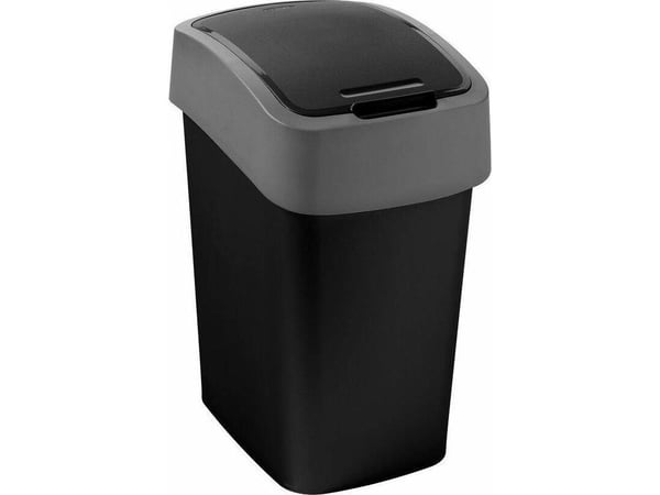 Curver Flip, 10 l, Rektangulær, Plast, Sort, Grå, Plast, 235 mm