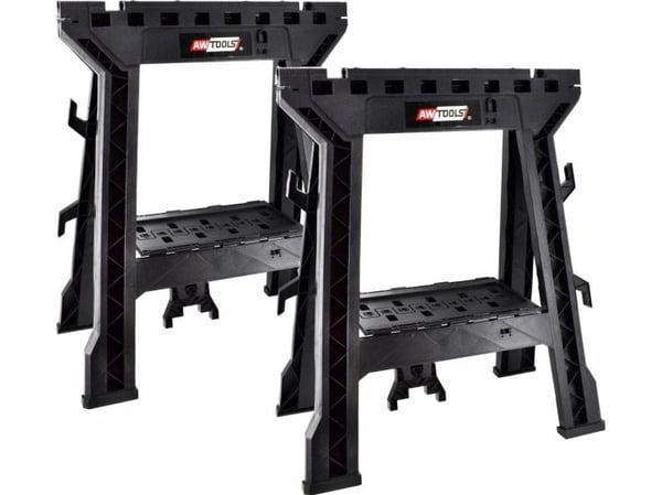 AWTOOLS klossar/kapklampar hopfällbara twin pack 2 st.