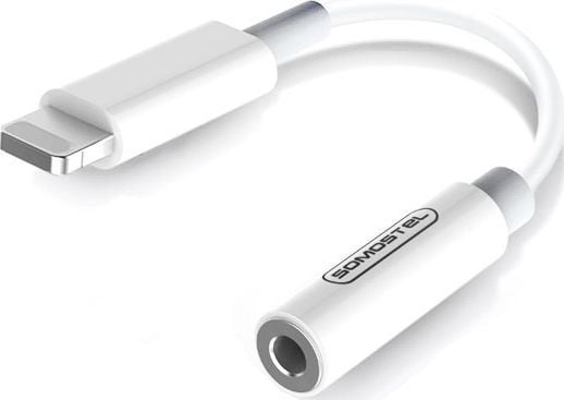 Adapter USB Somostel SMS-BZ01 Lightning - Jack 3.5mm Biały (25938)