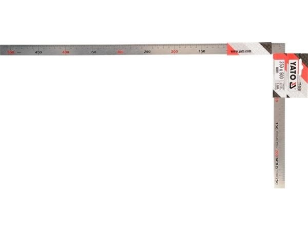 Yato YT-7084, Bordlinjal, Rustfritt stål, Rustfritt stål, cm, mm, 500 mm, 250 mm