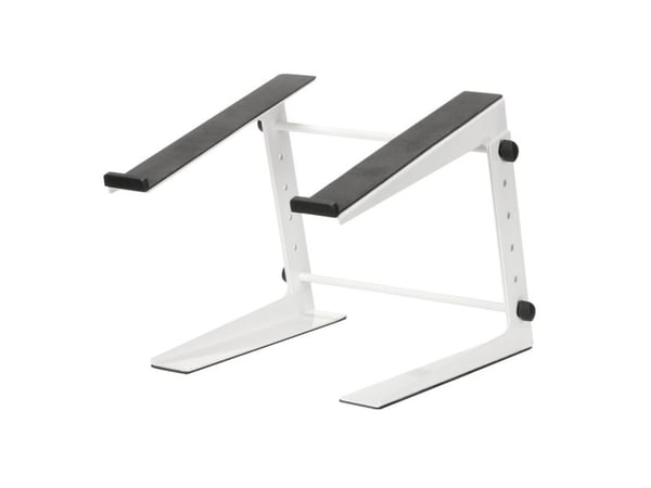 adam hall SLT001EW, Ställ till bärbara datorer, Vit, Stål, 225 mm, 250 mm, 340 mm