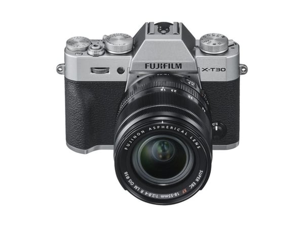 Fujifilm X -T30 II + 18-55mm, 26,1 MP, 9600 x 2160 piksler, X-Trans CMOS 4, 4K Ultra HD, Berøringsskjerm, Sølv, Svart