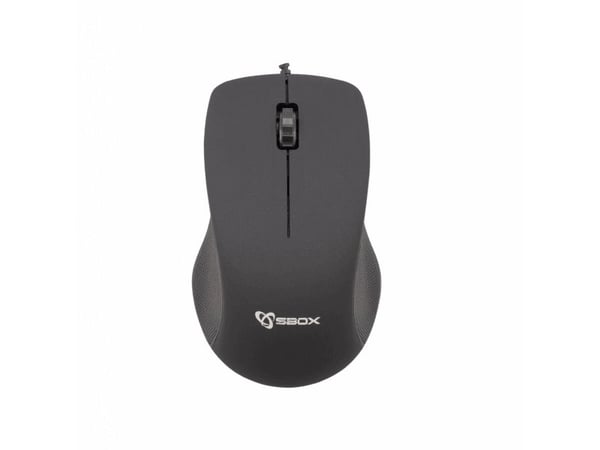 SBOX M-958, Ambidekstriøs, Optisk, USB Type-A, 1000 DPI, Sort