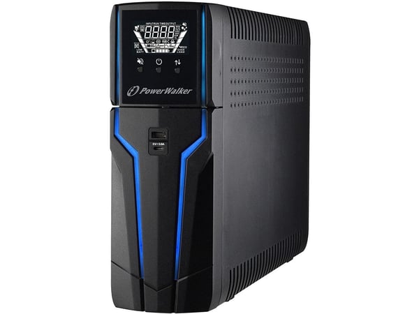 PowerWalker VI 1500 GXB IEC - UPS - AC 162 - 290 V - 900 Watt - 1500 VA - 9 At - USB - lähtöliittimet: 8