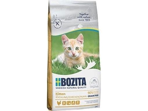Bozita 31121, Kattunge, Alle hunderaser, Kylling, 2 kg, Kornfritt