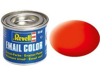 Emalj 14 ml, lysande orange, matt